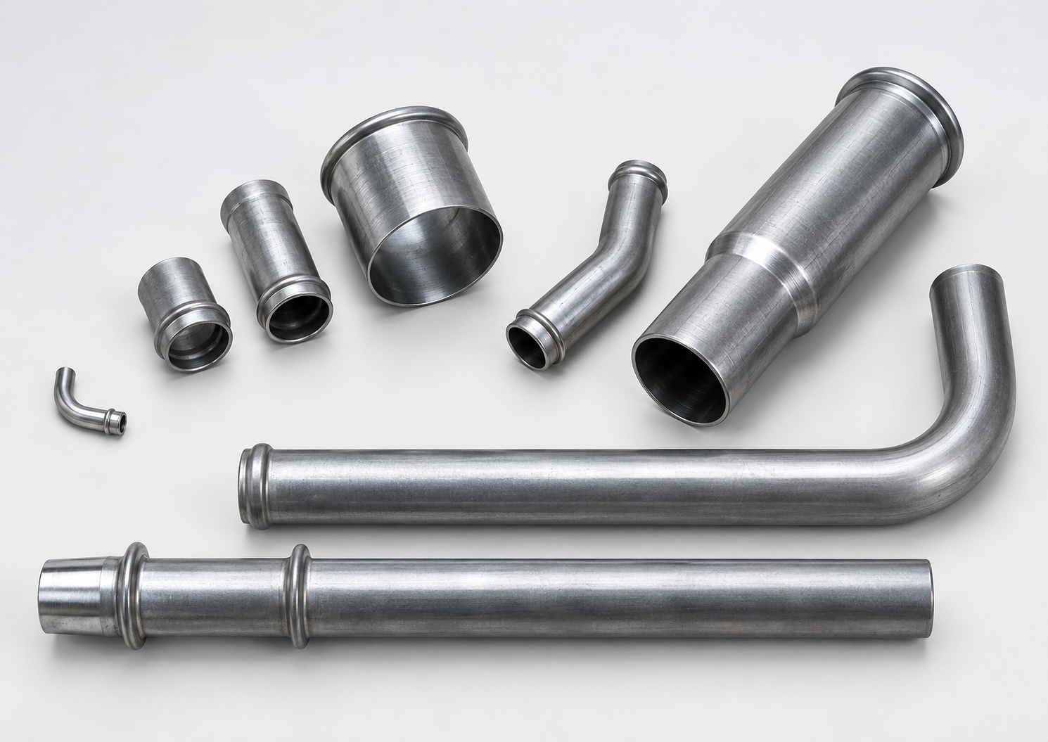 end-formed and bent metal tubes.