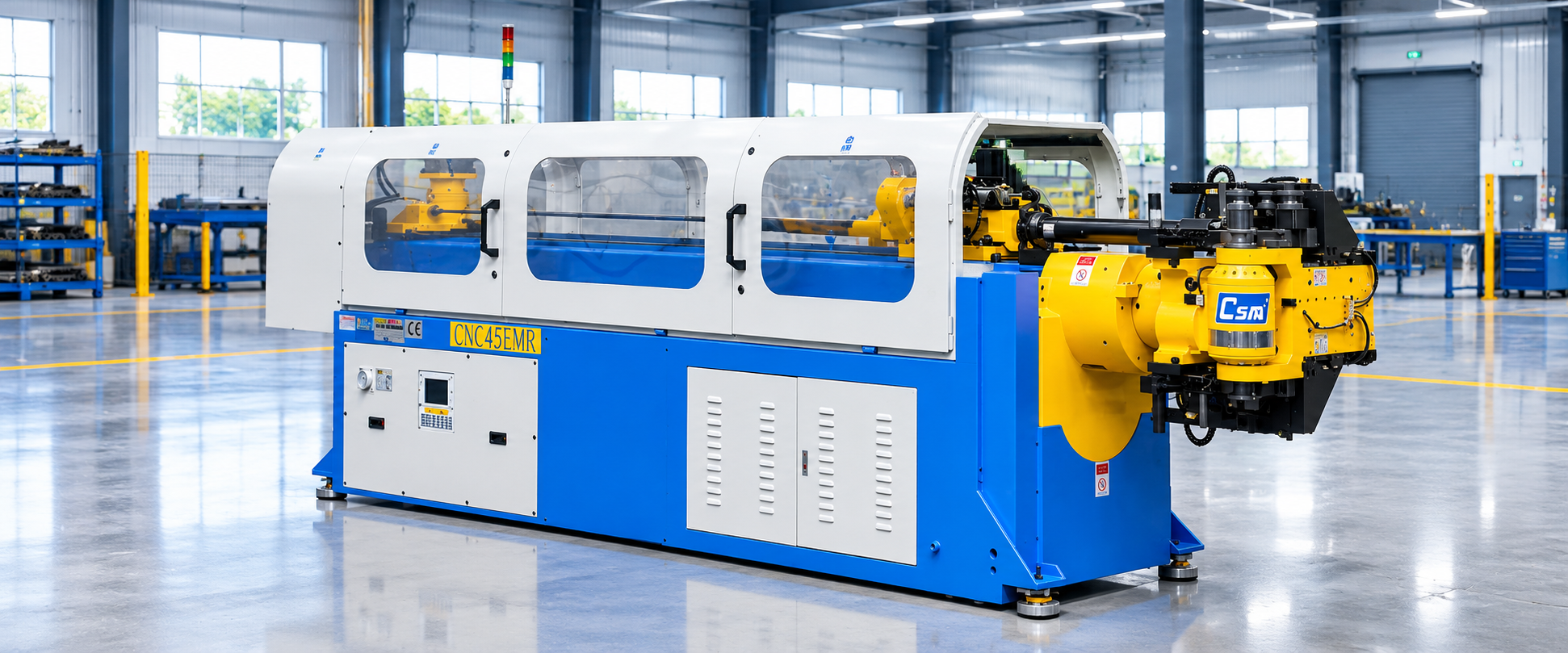 CNC45EMR Tube Bending Machine in Modern Factory